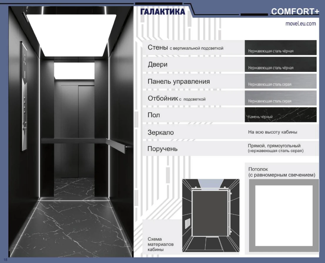 Кабина Movel COMFORT+ «Галактика»