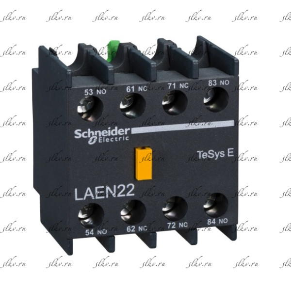 Контактор (дополнительный контактный блок) EasyPact TVS Schneider Electric 5 2НО+2НЗ LAEN22 Контактор (дополнительный контактный блок) EasyPact TVS Schneider Electric 5 2НО+2НЗ LAEN22